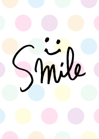 A handwritten smile-Colorful dot-joc
