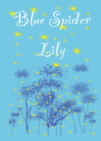 Blue Spider Lily Flower