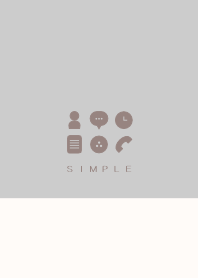 シンプル（beige gray)V.227