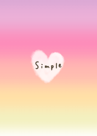 Gradation and fluffy heart.