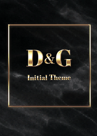 [ D&G ]  Initial Theme Gold Black
