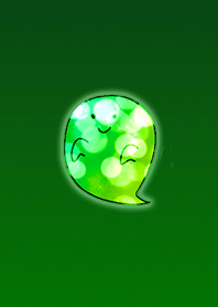 キュートグリーンイエローゴースト