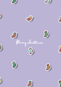 christmas socks2 - violet