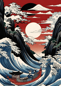 浮世絵の風景-昼 8