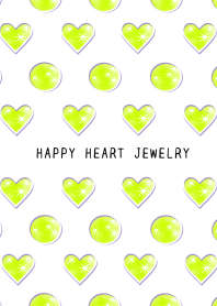 HAPPY HEART JEWELRYj-YELLOW GREEN-WHITE