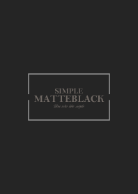 MATTE BLACK 17 -SIMPLE-