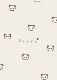 ゆるぱんだ。ベージュ