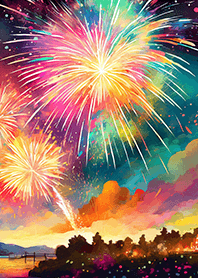 Beautiful Fireworks Theme#121