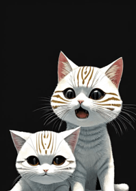 Q version cute cat 8A90B9