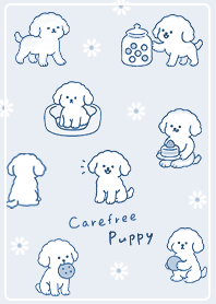 Cute Sky Blue Puppy 01_2