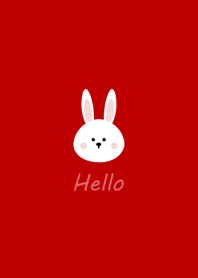 Extremely simple.Bunny(Red)