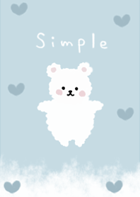 シンプルでかわいいもこもこ白くま♪4