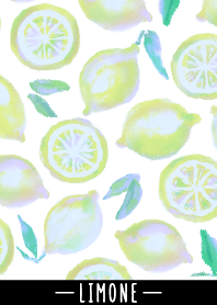 수채화 그림 : 여름 레몬