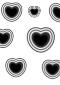 Many black hearts