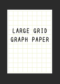 LARGE YEL GR GRID GRAPH PAPER-CHARCOALj