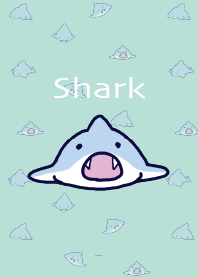 Mint green : Simple Icon  Shark
