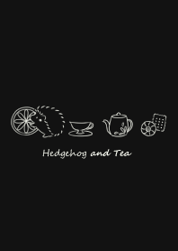Hedgehog and Tea -black-