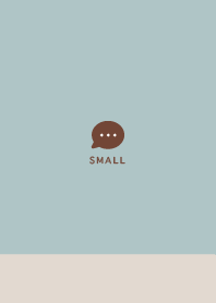Small Button  Space Saving Beige&Blue