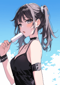 美少女吃冰棒 6