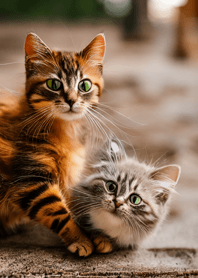 Cats run wild #DEVU04.