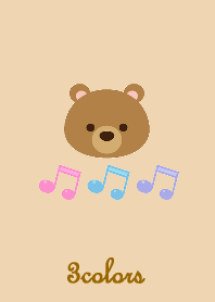 ピンク　ブルー　パープル　推し色ベア