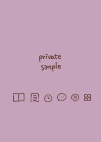 Private simple -lilac-