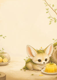 Moss Fennec Yuzu Jelly Desert