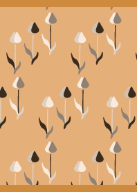 Elegant monochrome tulips brown