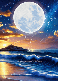 みるみる運気上昇✨満月と流れ星