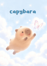 Lovely capybara  In Sky