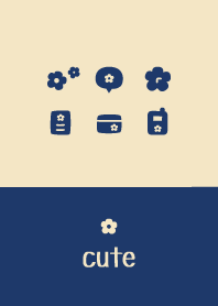 Flower-Navy*