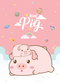 เจ้าหมูน้อย เลิฟๆ กาแล็กซี่สีพิ้งค์เลดี้