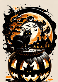 浮世絵万聖節猫 002590