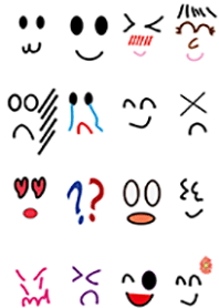 Hand drawn emoji pack