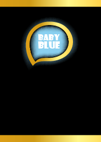 Baby Blue in Gold Black