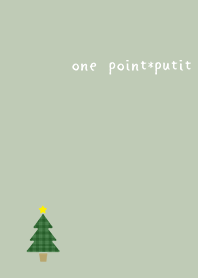 one point*putit tree green