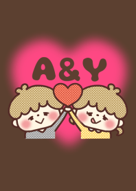 カップルイニシャル♡着せかえ A＆Y - LINE 着せかえ | LINE STORE