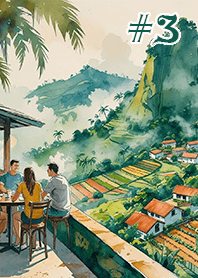 View of a coffee shop on the mountain3