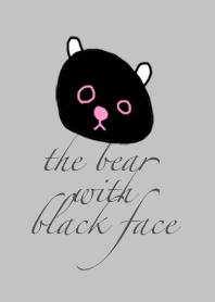 the bear with black face