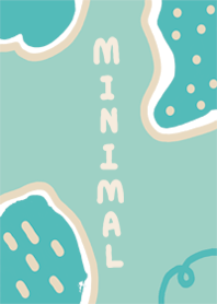 minimal sea blue & cream geometric sweet