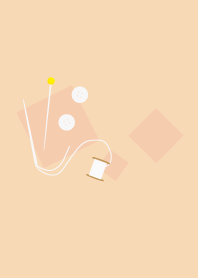 Sewing, button needle and thread