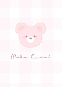 MOKO KUMA 2  #Plaid #pale pink