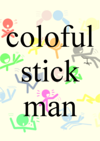 Papel de parede de homem de pau colorido