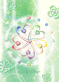 運気大好転✨五葉のラッキークローバー