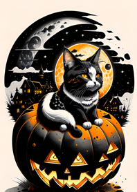 halloween cat Be561D
