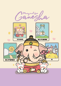 Ganesha cute : mutelu money&love(Purple)