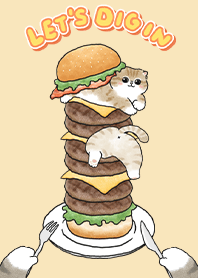 neko hamburger/ yellow