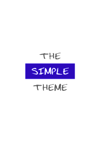 THE SIMPLE THEME 026