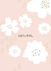 White flower and dots Pink3 from Japan