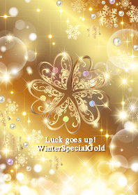 Luckgoesup! Gold5leafclover winterGold